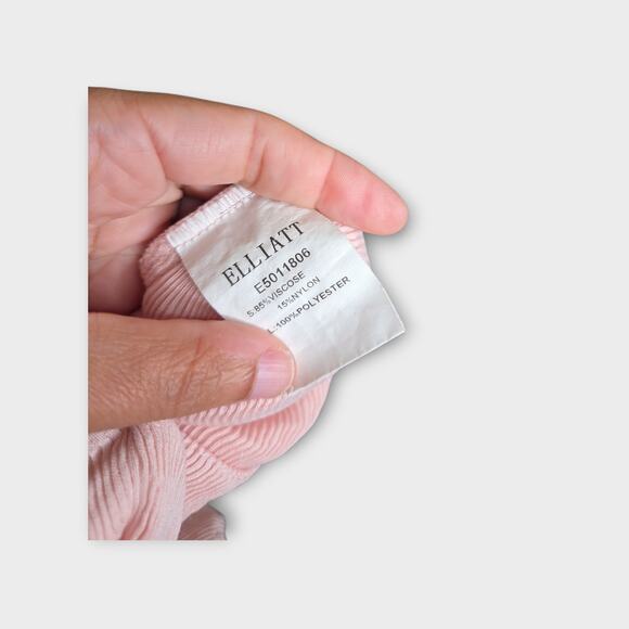 Elliatt Womens Arcadia Jumpsuit Peach Cropped M Soft Romantic Cut Out - Picture 7 of 7